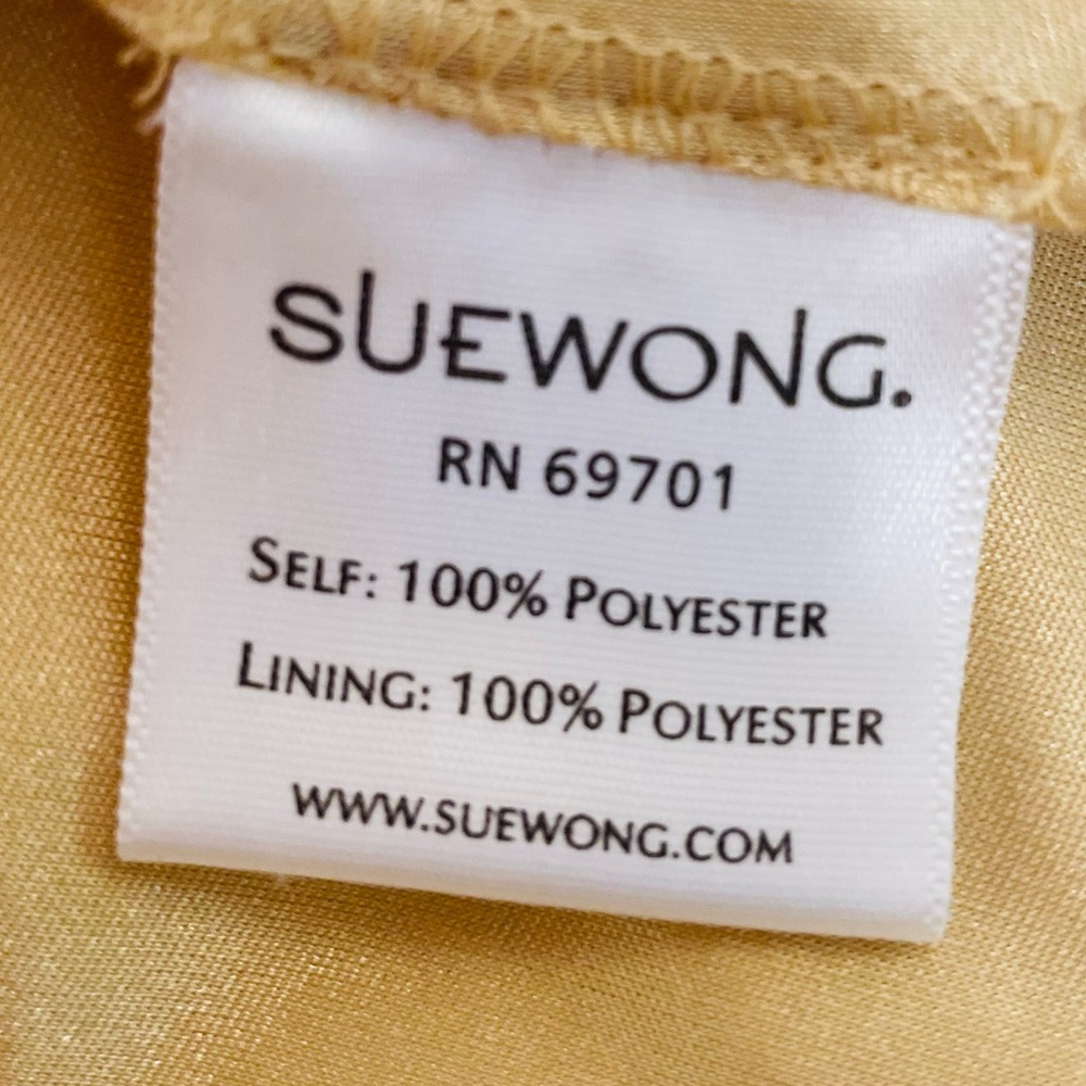 Sue Wong Gold Embroidered Mini Dress - Picture 4 of 4